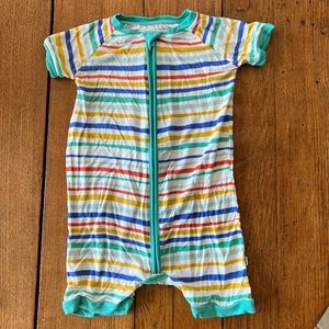 Little Sleepies, striped romper
